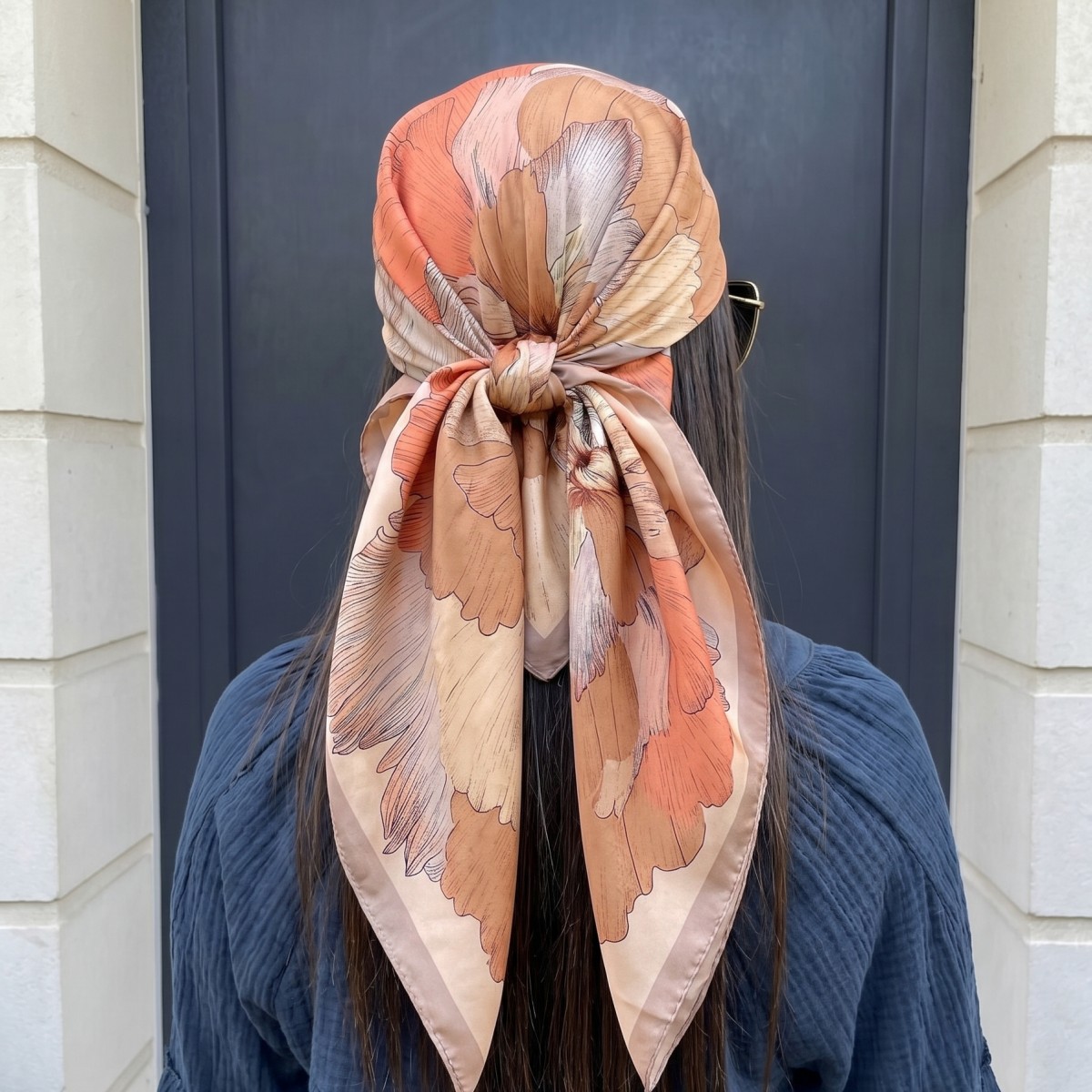 Scarf Silk Square - Women Silk Square Scarf Lady Bandana