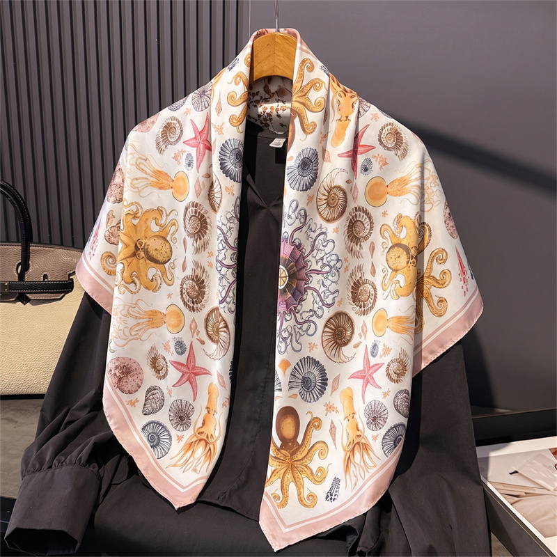 Scarf Silk Square - 2026 Silk Shawl Square Scarf For
