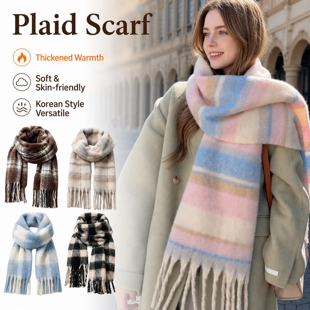 Woven Scarf Blanket - Winter Scarf For Women Cashmere Warm