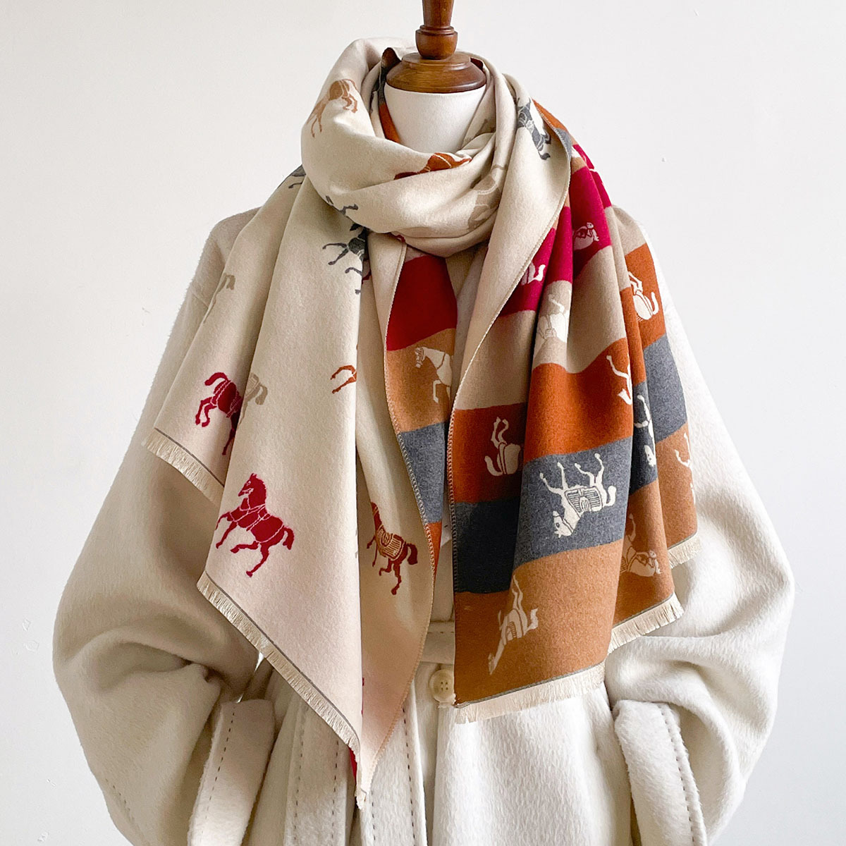 Autumn Winter Scarf Women Pash - đánh giá và giá Woven Scarf Blanket