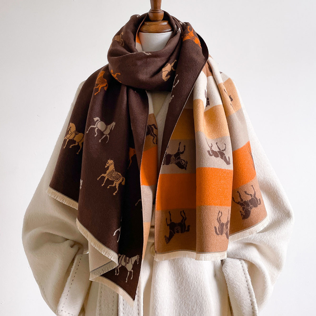 Autumn Winter Scarf Women Pash - đánh giá và giá Woven Scarf Blanket