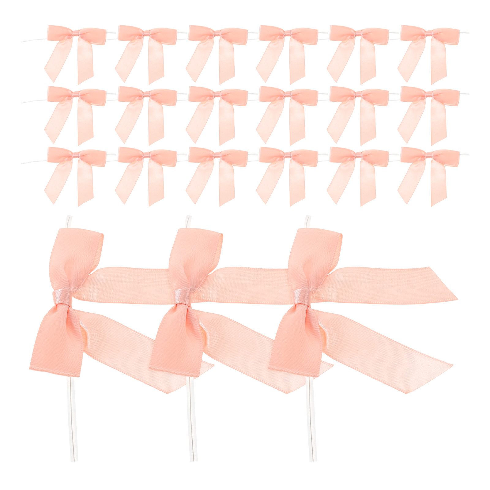 50Pcs Pink Mini Satin Bowknot  - đánh giá và giá Bow Tie Pre Tied