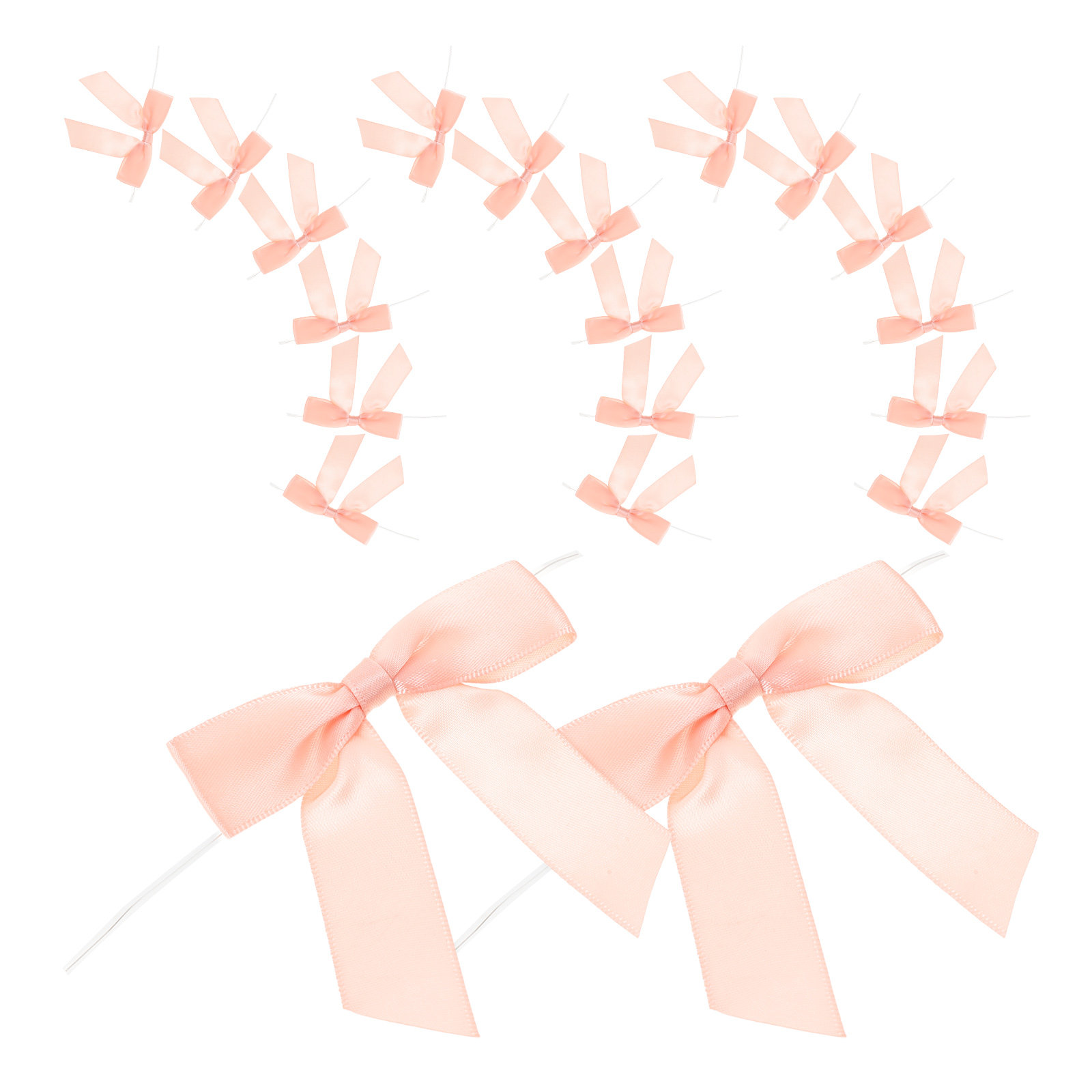 50Pcs Pink Mini Satin Bowknot  - đánh giá và giá Bow Tie Pre Tied